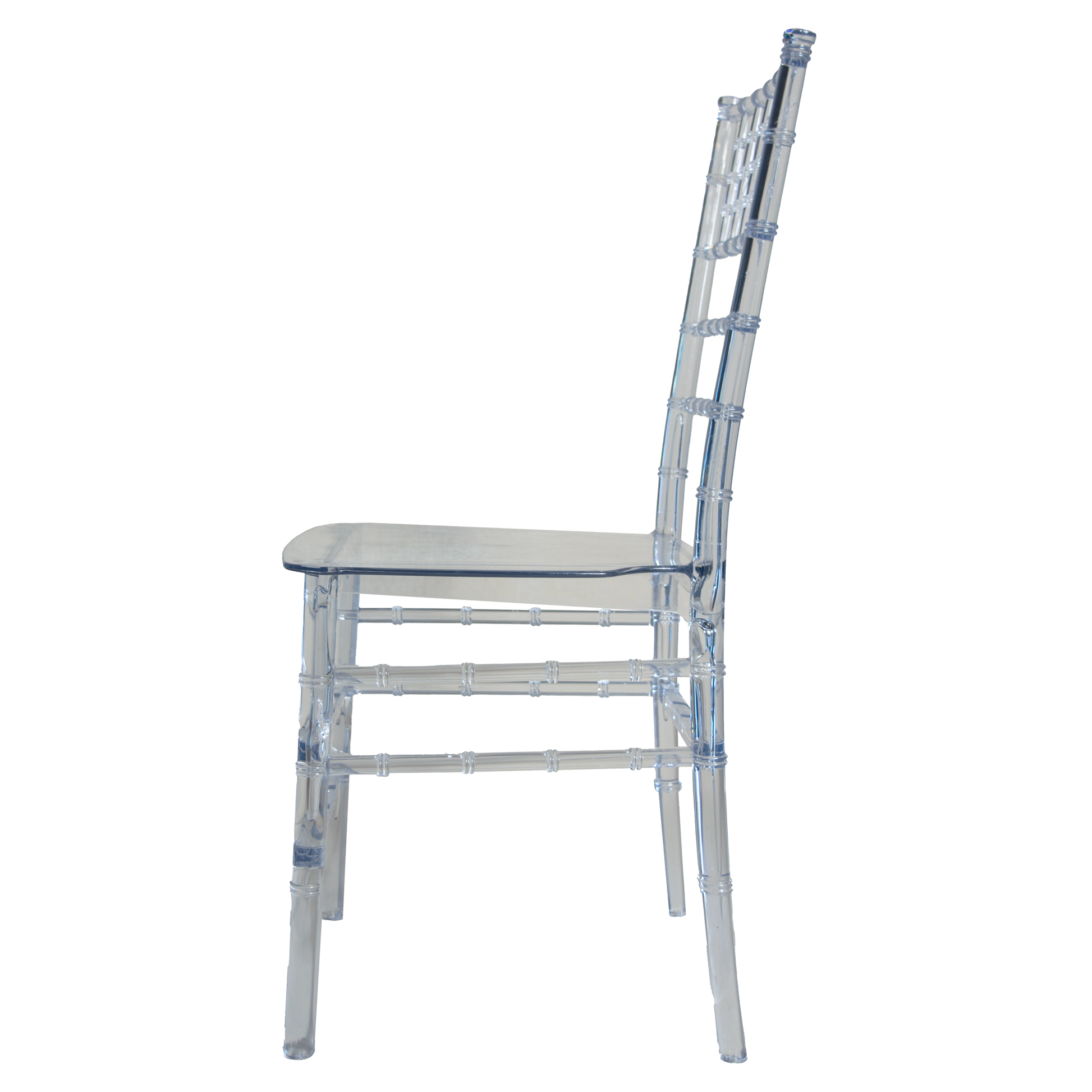 Alt Silla Chiavari Transparente estructura apilable y fabricada con policarbonato EME Mobiliario