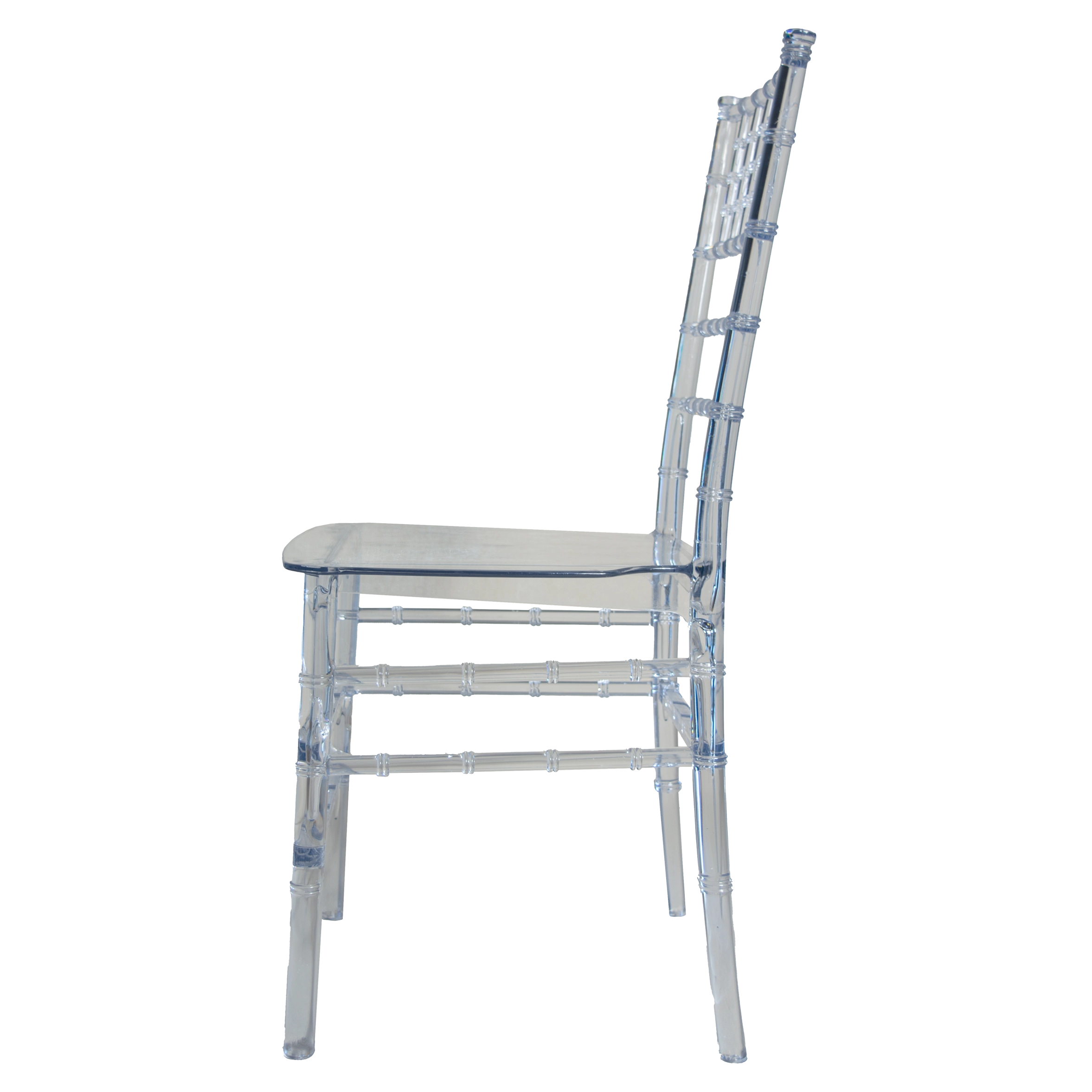 Alt Silla Chiavari Transparente estructura apilable y fabricada con policarbonato EME Mobiliario