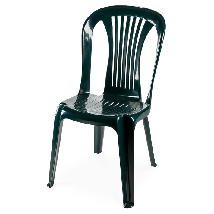 Alt Silla Classic Verde fabricada en polipropileno con estructura monoblock ideal para eventos