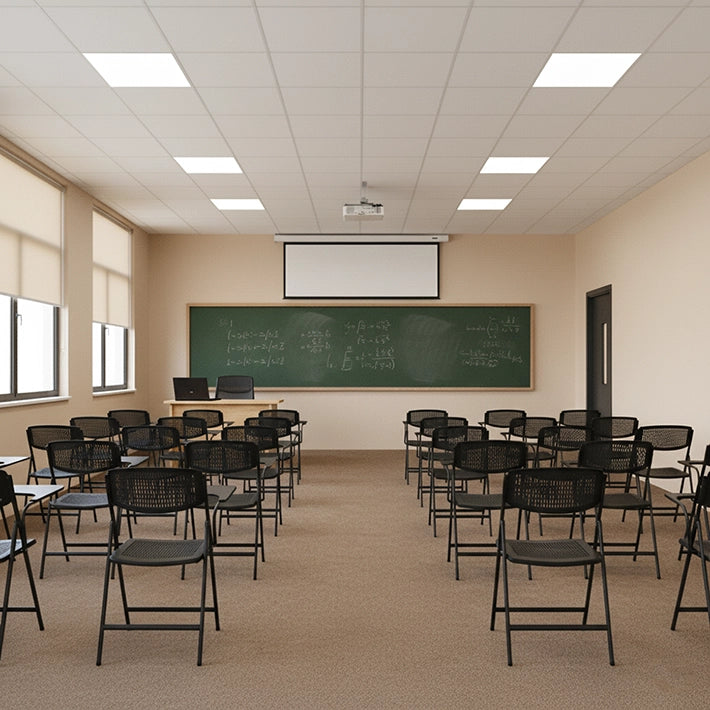 Alt Sillas Con Pala Negra con Rejilla Para Eventos, Conferencias, Aulas de Formación EME Mobiliario