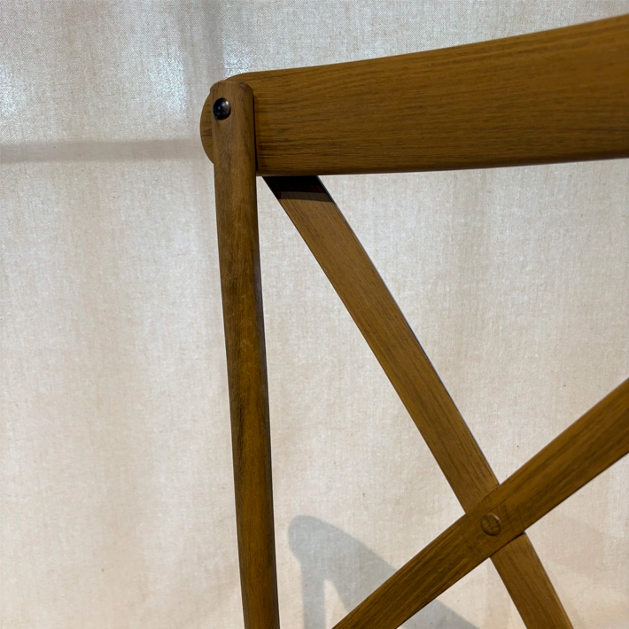 Alt Sillas Crossback De Imitación Madera en Acabado Nogal Para Eventos y Hostelería EME Mobiliario