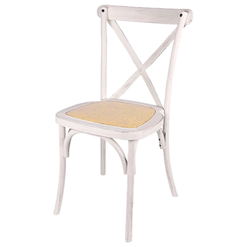 Alt Silla Crossback fabricada en polipropileno Efecto Madera Decapada para Eventos y Hostelería EME Mobiliario 