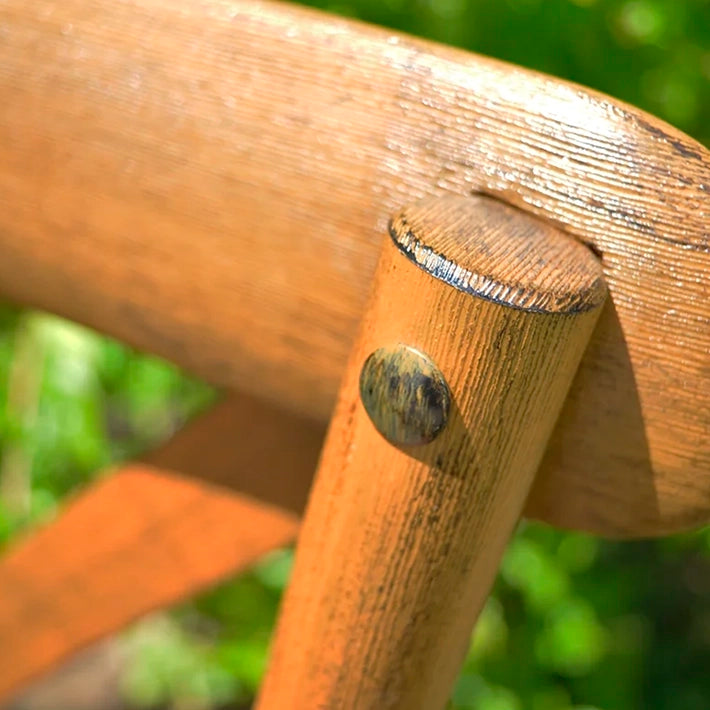 Alt Silla Crossback Imitación Madera Nogal para eventos y hostelería