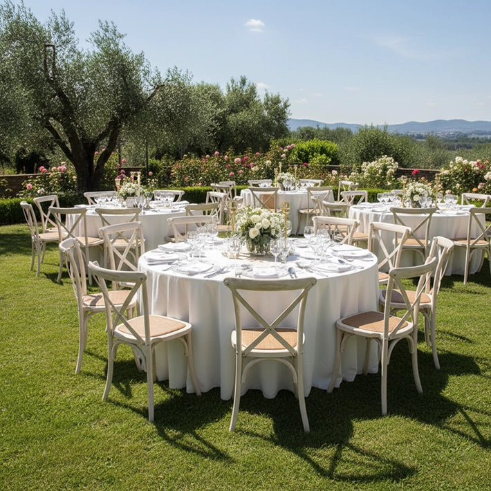 Alt Sillas Crossback De Madera Con Acabado Decapado Para Eventos EME Mobiliario