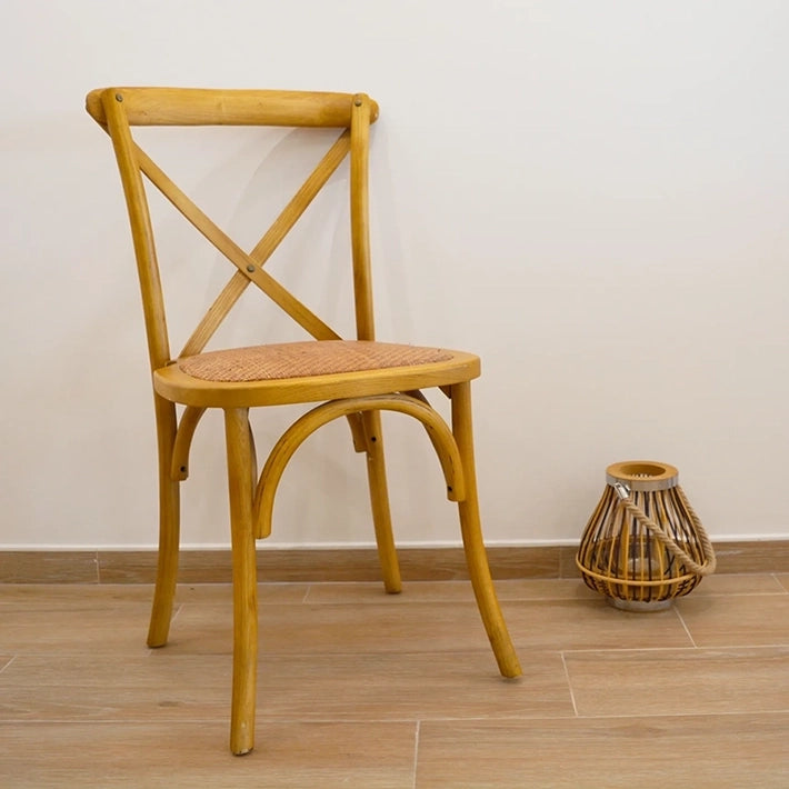 Alt Silla Crossback Madera Natural fabricada en Madera de Olmo para Eventos y Hostelería EME Mobiliario 
