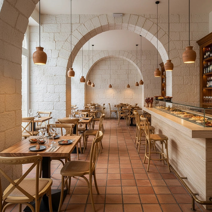 Alt Sillas Crossback De Madera Natural Para Restaurantes, Cafeterías EME Mobiliario