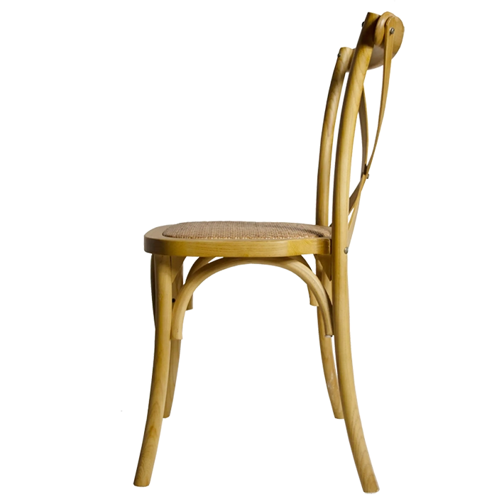 Alt Silla Crossback Madera Natural fabricada en Madera de Olmo para Eventos y Hostelería EME Mobiliario 