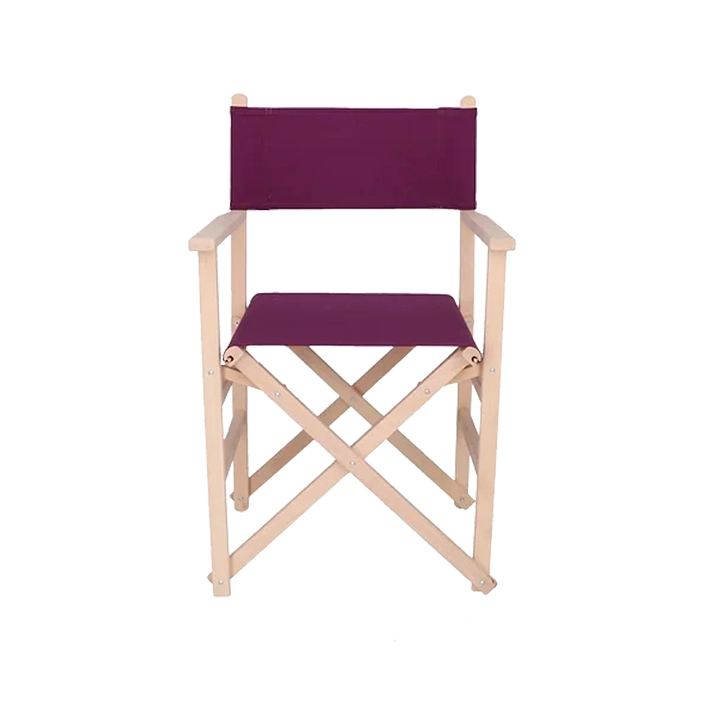 Alt Sillas Director en color morado fabricado en madera de haya para eventos EME Mobiliario
