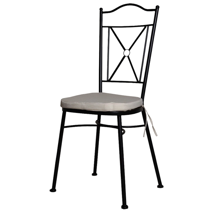 Alt Silla de Forja Negra con un bonito diseño apilable ideal para eventos y hostelería EME Mobiliario 