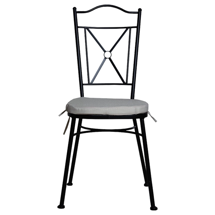 Alt Silla de Forja Negra con un bonito diseño apilable ideal para eventos y hostelería EME Mobiliario 