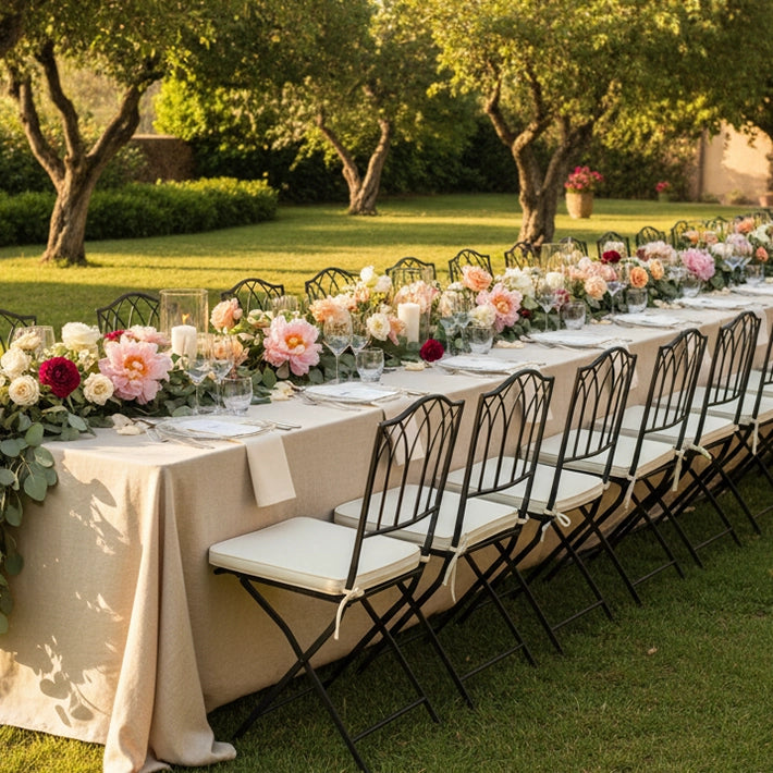 Silla Forja Plegable Negra