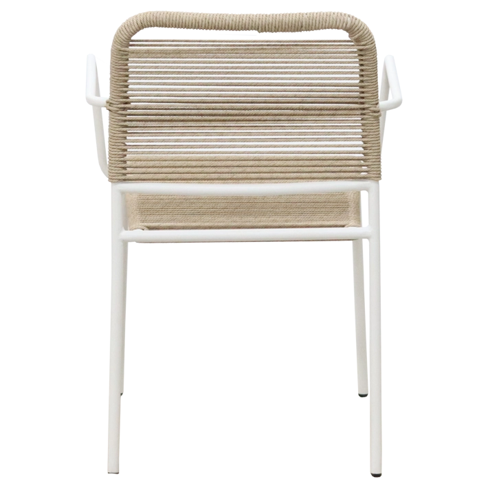 Alt Silla Ibiza Con acabado en blanco fabricado en acero de calidad EME Mobiliario