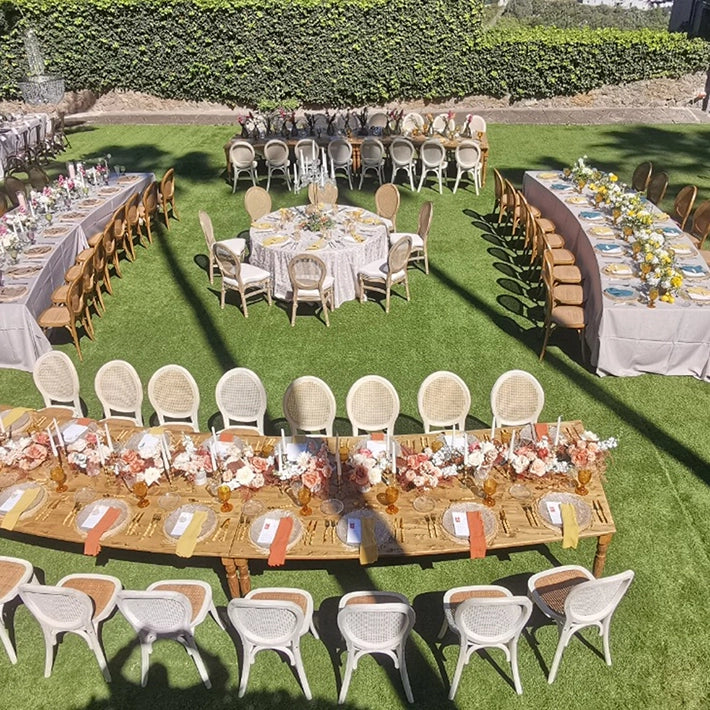 Alt Silla Medallón Decapada fabricada en madera de olmo con estilo envejecido para eventos y hostelería EME Mobiliario