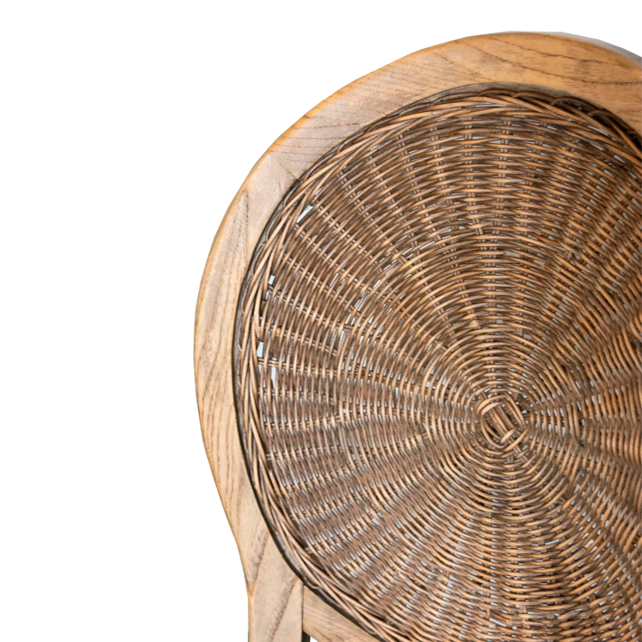 Silla Medallón Mimbre