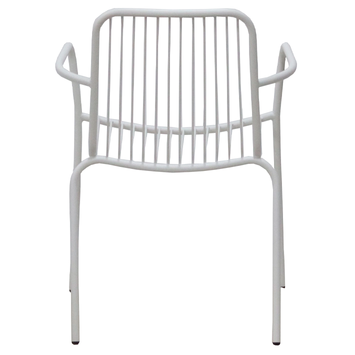 Silla Menorca fabricada en acero de calidad ideal para el uso intensivo profesional y para particulares 