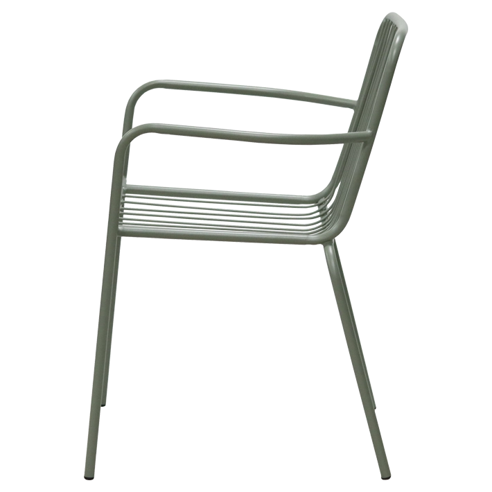 Alt Silla Menorca fabricada en acero de alta calidad en color verde apto para el uso intensivo profesional
