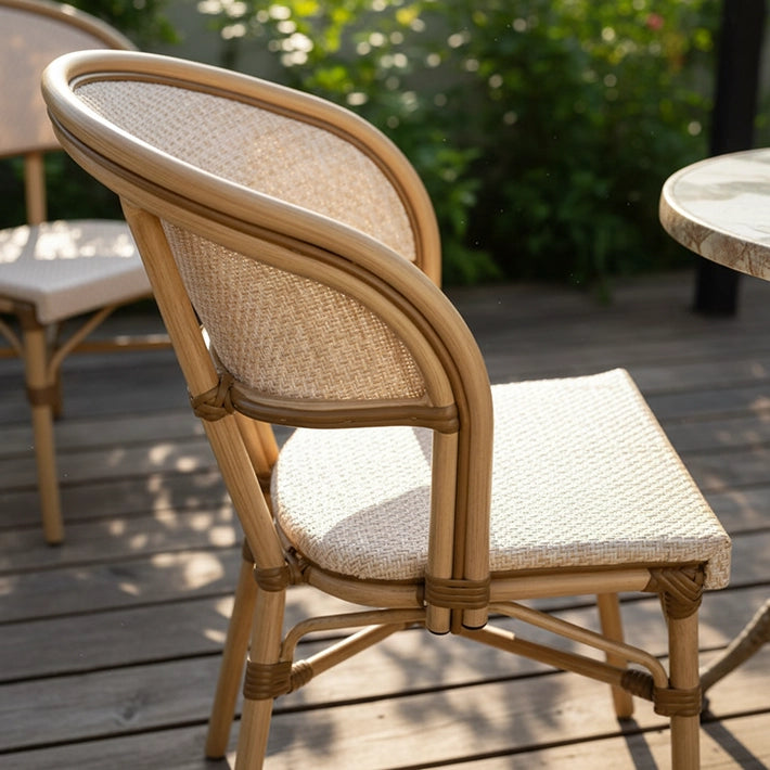  Silla Niza con estructura en aluminio y con tejido textilene, ideal para Hostelería 