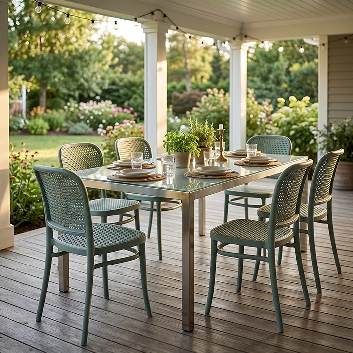 Silla Oporto Verde Mint fabricada en polipropileno es ideal para el uso intensivo profesional 