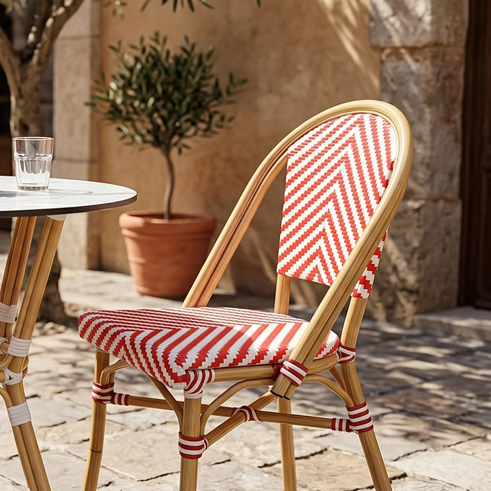 Alt Silla París Roja, mobiliario de estilo parisino para terrazas, cafeterías...