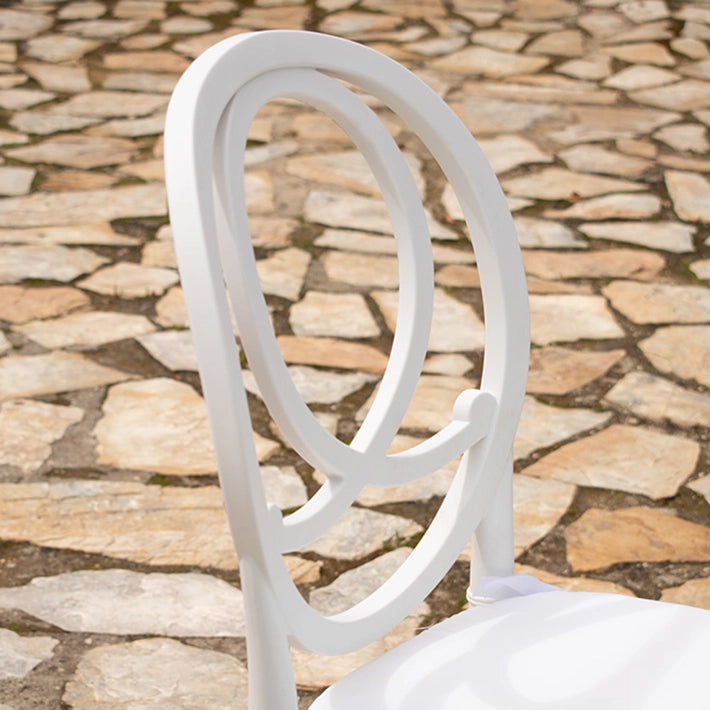 Alt Silla Apilable Phoenix, de color blanco con estructura monoblock EME Mobiliario