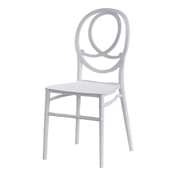 Alt Silla Apilable Phoenix, de color blanca con estructura monoblock EME Mobiliario