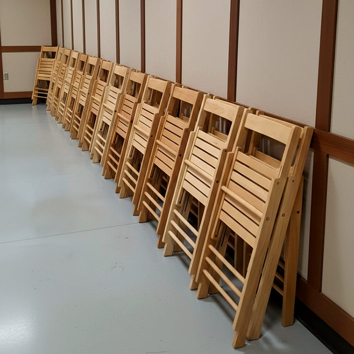 Alt Sillas de Madera con estructura plegable Para Conferencias, salones de actos... EME Mobiliario