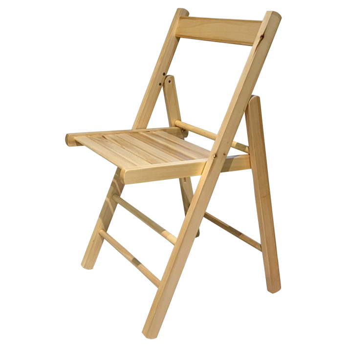 Silla Plegable Madera Natural