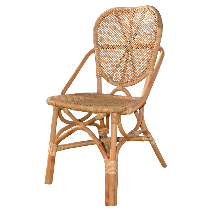 Alt Silla Ratán Miel fabricada en ratán con un elegante diseño ideal para uso intensivo profesional