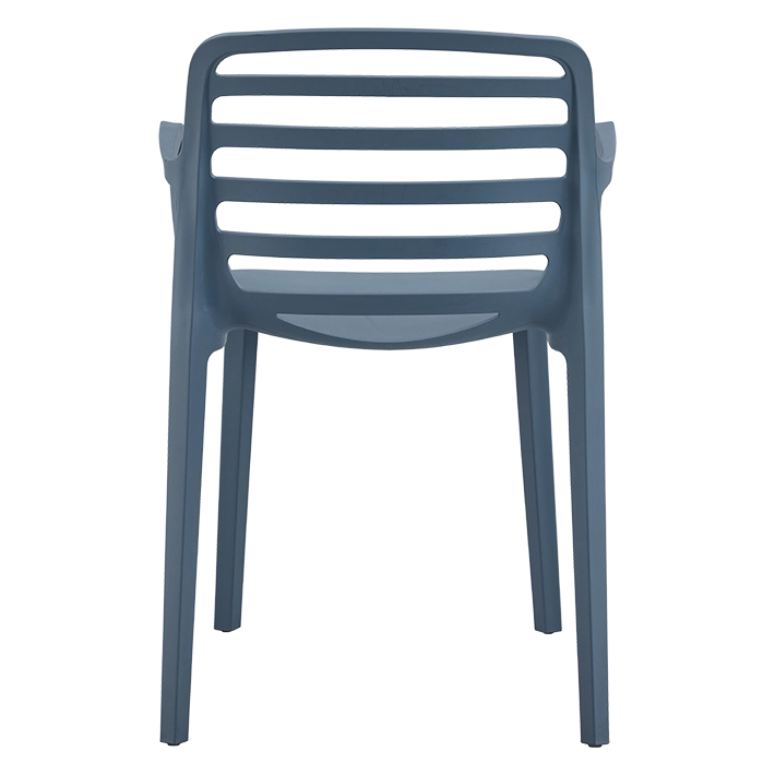 Alt Silla Para Hostelería en color antracita con un respaldo de rejilla EME Mobiliario