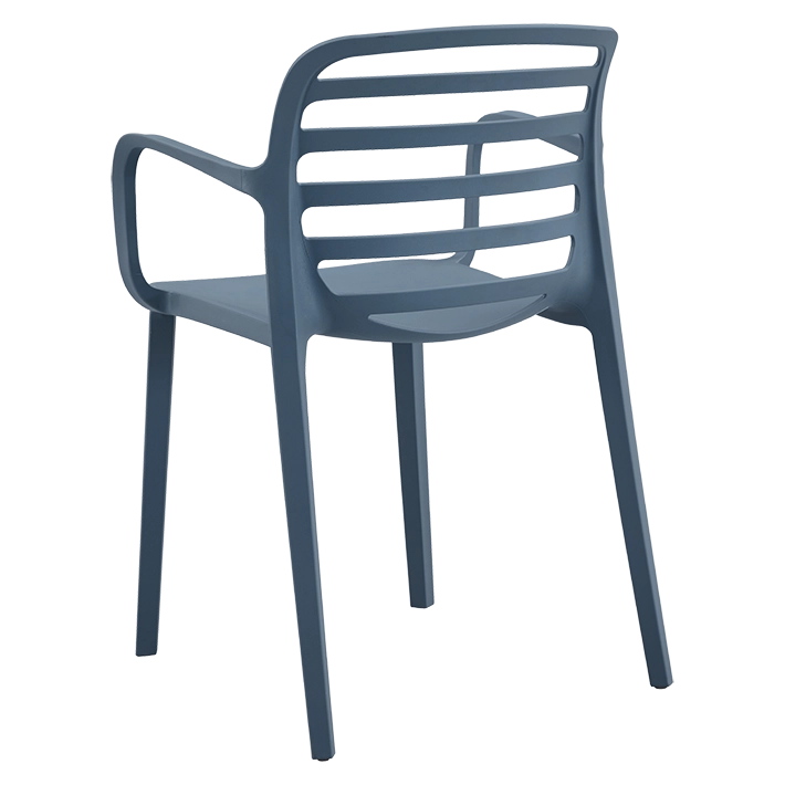 Alt Silla Para Hostelería en color antracita con un respaldo de rejilla EME Mobiliario