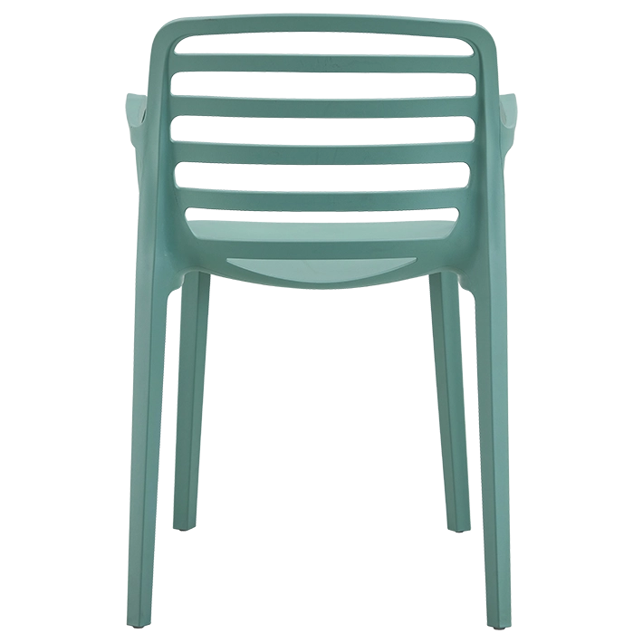 Alt Silla Para Hostelería en color verde con un respaldo de rejilla EME Mobiliario