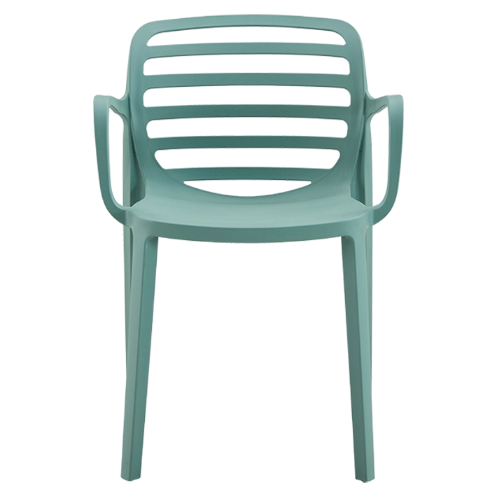 Alt Silla Para Hostelería en color verde con un respaldo de rejilla EME Mobiliario