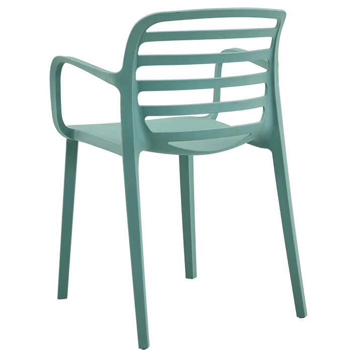 Alt Silla Para Hostelería en color verde con un respaldo de rejilla EME Mobiliario