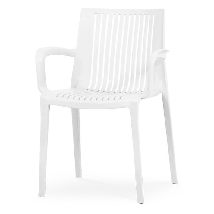 Alt Silla Terraza Color Blanco con estructura polipropileno y apilable EME Mobiliario