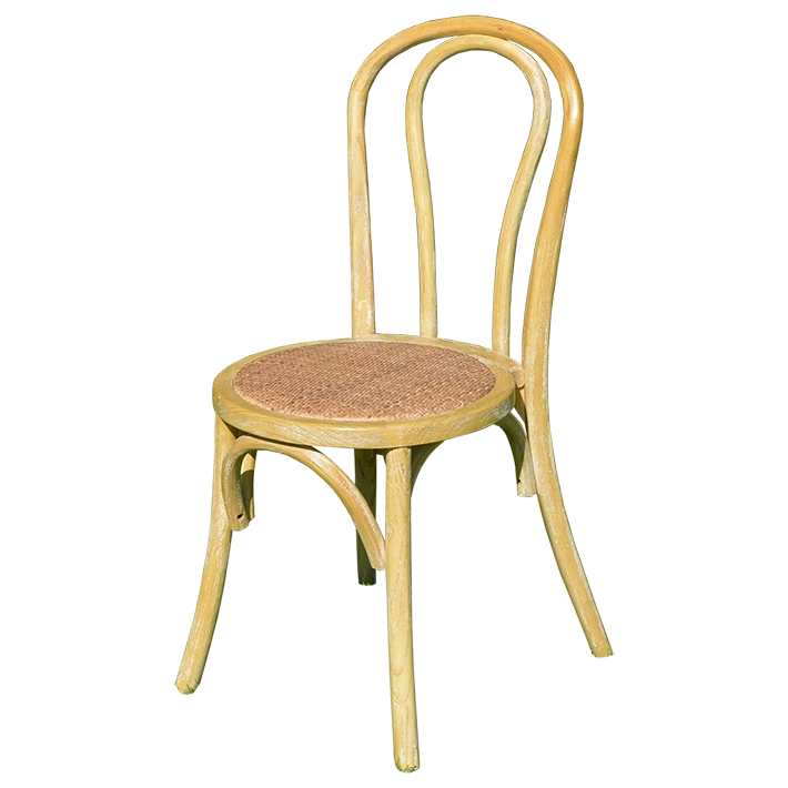 Alt Silla Thonet fabricada con madera de olmo. Acabado en color natural. Silla Apilable. EME Mobiliario