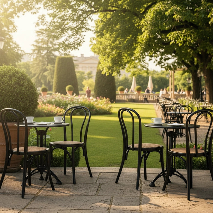 Alt Sillas Thonet De Color Negro, fabricadas en madera. Ideal Para Eventos y Hostelería EME Mobiliario