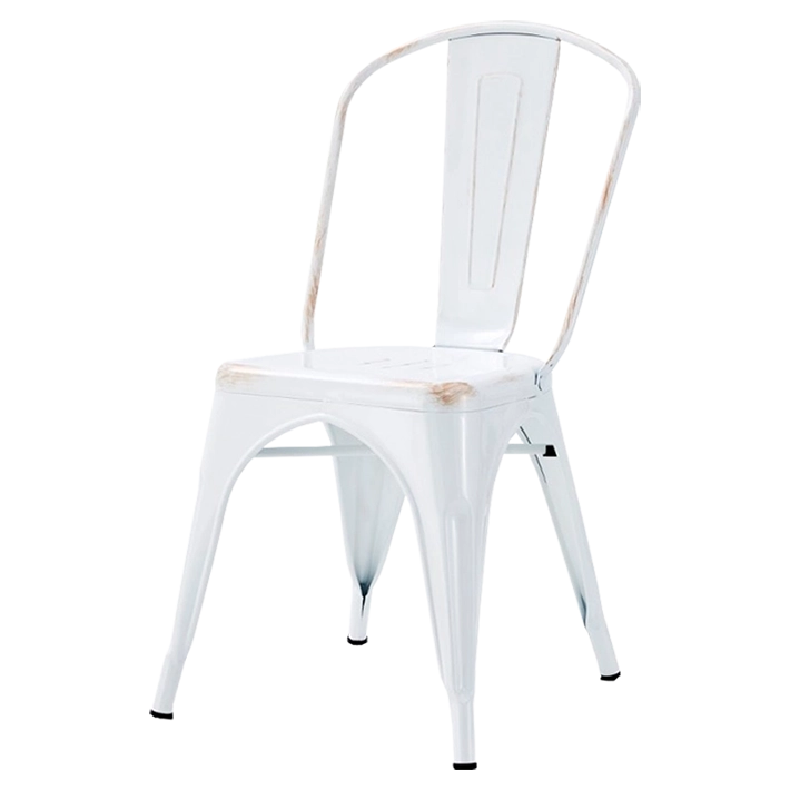 Alt Silla Industrial de color blanco. Ideal para Hostelería, Eventos y Hogar EME Mobiliario