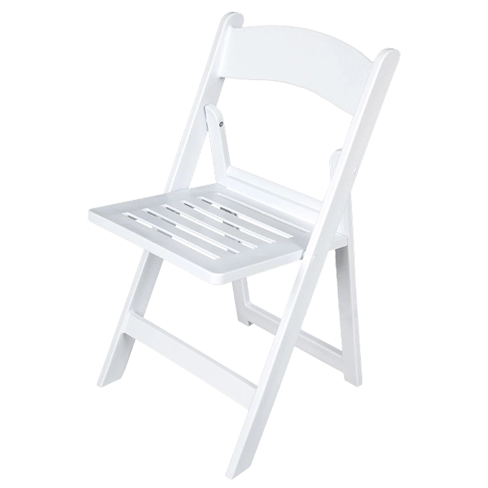 Alt Silla Travel Blanca con Asiento de Rejilla plegable ideal para Eventos y Hostelería EME Mobiliario 
