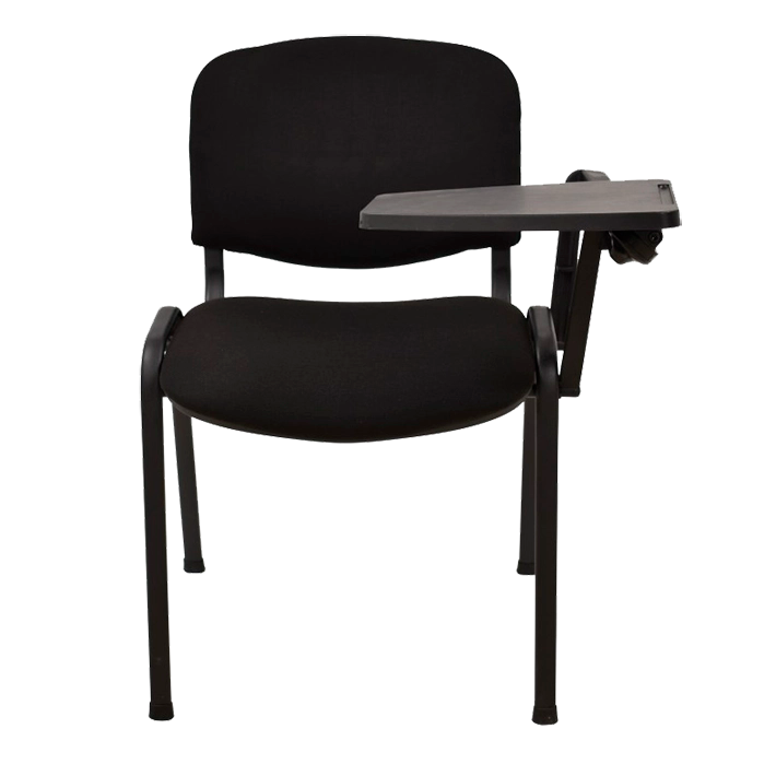 Alt Silla con Pala apilable de color Negra con tejido acrílico lavable y estructura de metal