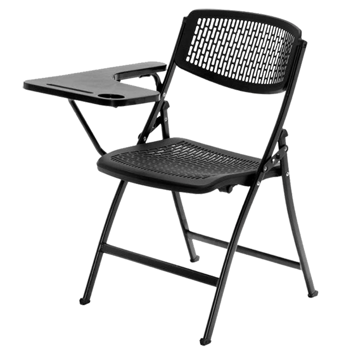 Alt Silla Con Pala Negra Con rejilla con Brazo Extensible Para Aulas de formación, Conferencias... EME Mobiliario