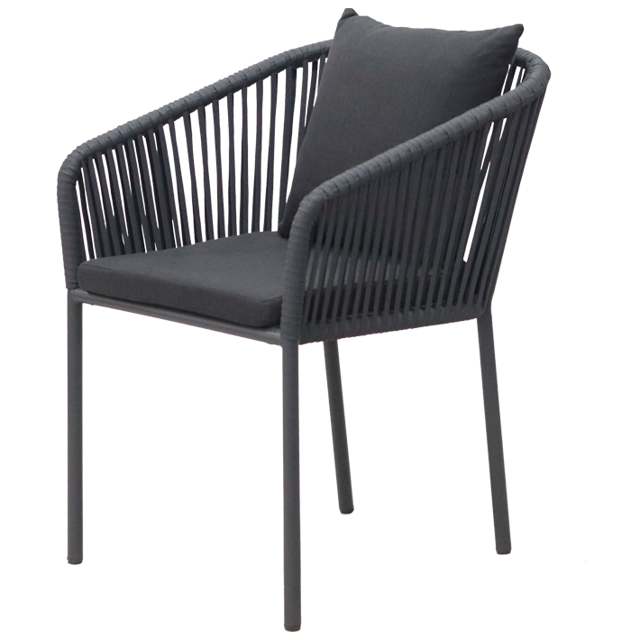 Alt Sillon Merano Antracita fabricado en acero ideal para usar en interior o exterior