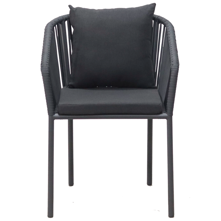 Alt Sillon Merano Antracita fabricado en acero ideal para usar en interior o exterior