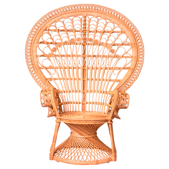 Alt Sillón Emmanuelle fabricado en ratán natural, presenta un diseño original que podrás ambientar tu espacio Chillout EME Mobiliario