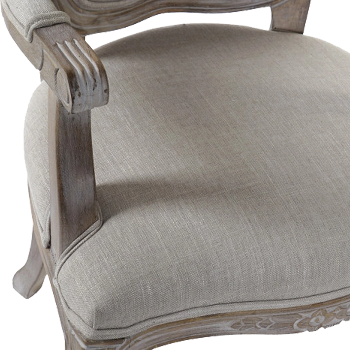 Alt Sillón Luis XVI Madera Poliéster Marrón ideal para uso particular EME Mobiliario 