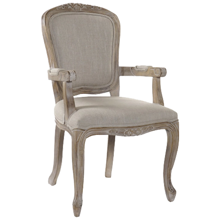 Alt Sillón Luis XVI Madera Poliéster Marrón ideal para uso particular EME Mobiliario 