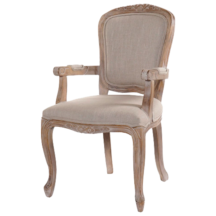 Alt Sillón Luis XVI Madera Poliéster Marrón ideal para uso particular EME Mobiliario 