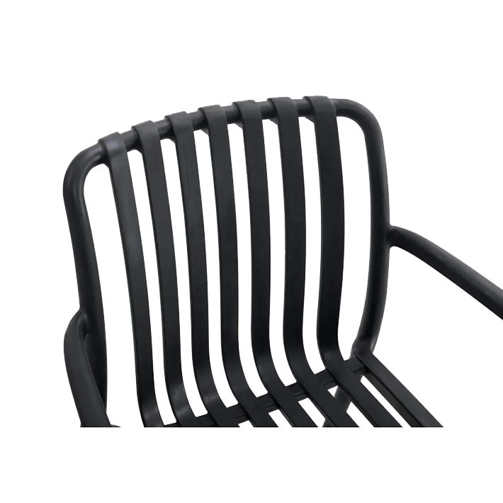 Alt Sillón para Hostelería de color negro fabricado en polipropileno de rejilla EME Mobiliario