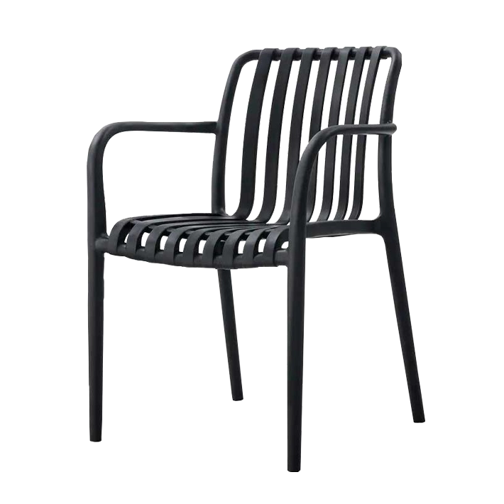 Alt Sillón para Hostelería de color Blanco fabricado en polipropileno de rejilla EME Mobiliario