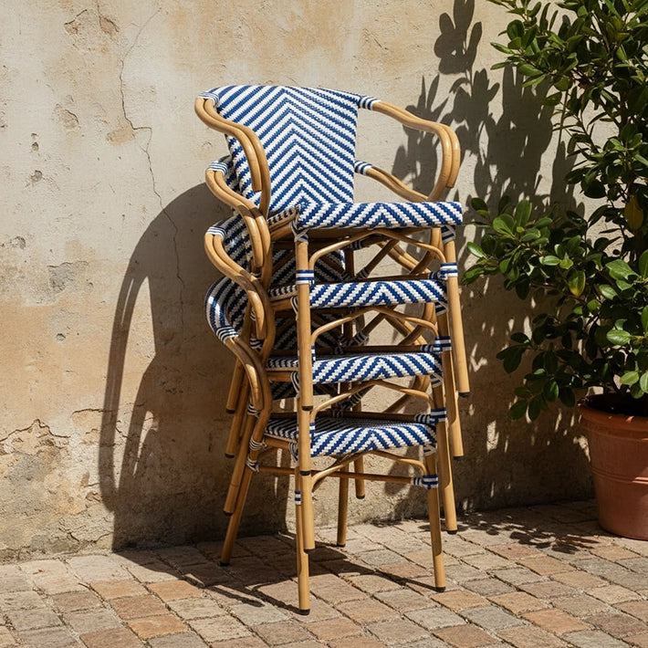 Alt Sillones Parisinos con estructura Apilable, ideal Para Terrazas, Cafeterías EME Mobiliario