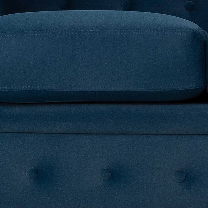 Alt Sofa Chester 3 plazas Azul Marino acabado de terciopelo ideal para eventos y hostelería
